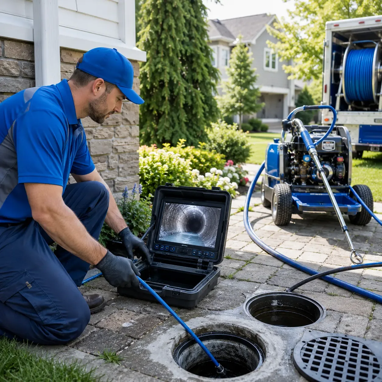 Outdoor drain cleaning professionals serving Westhampton, NY